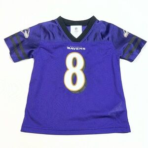 Baltimore Ravens Lamar Jackson #8 Youth NFL Jersey Size 4T Purple